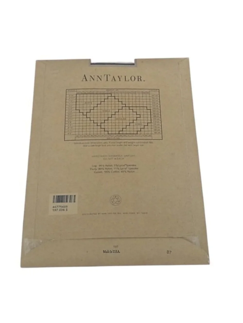 Ann Taylor Microfibre Lt. Opaque Control Top Hose, Small OS bundle
